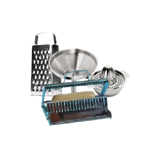 Reiben, Trichter, Pressen