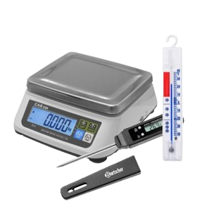Thermometer und Waagen