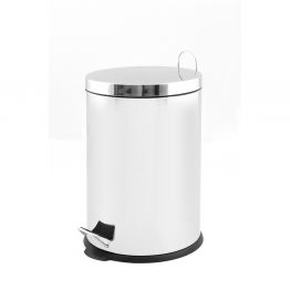 Mehr Produktinformationen Runder M�lleimer mit Pedal aus Edelstahl, 20 l