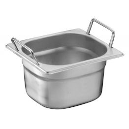 Mehr Produktinformationen Gastrobeh�lter GN 1/6 - 100 mit Griffen GASTRO II