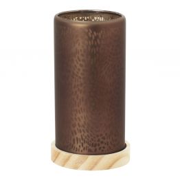 Kerzenst�nder BLUSH braune Farbe passt modernen Materialien auf kleinen Tischen kann mit LED-Kerzen verwendet werden.