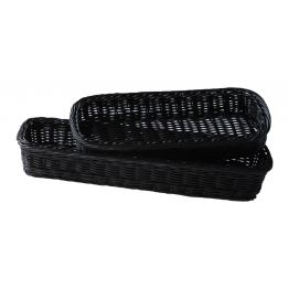Mehr Produktinformationen Besteckkasten 28 x 11 cm Polyrattan, schwarz