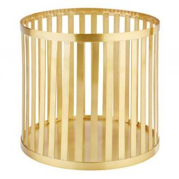 Mehr Produktinformationen Korb / St�nder APS PLUS, 21 cm, Edelstahl, goldfarben
